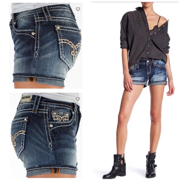 Rock Revival Jeans Short Fleur Denim Size 25 New